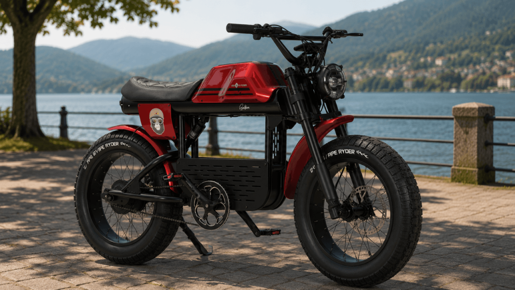 jong merk van elektrische fat tire e-bikes